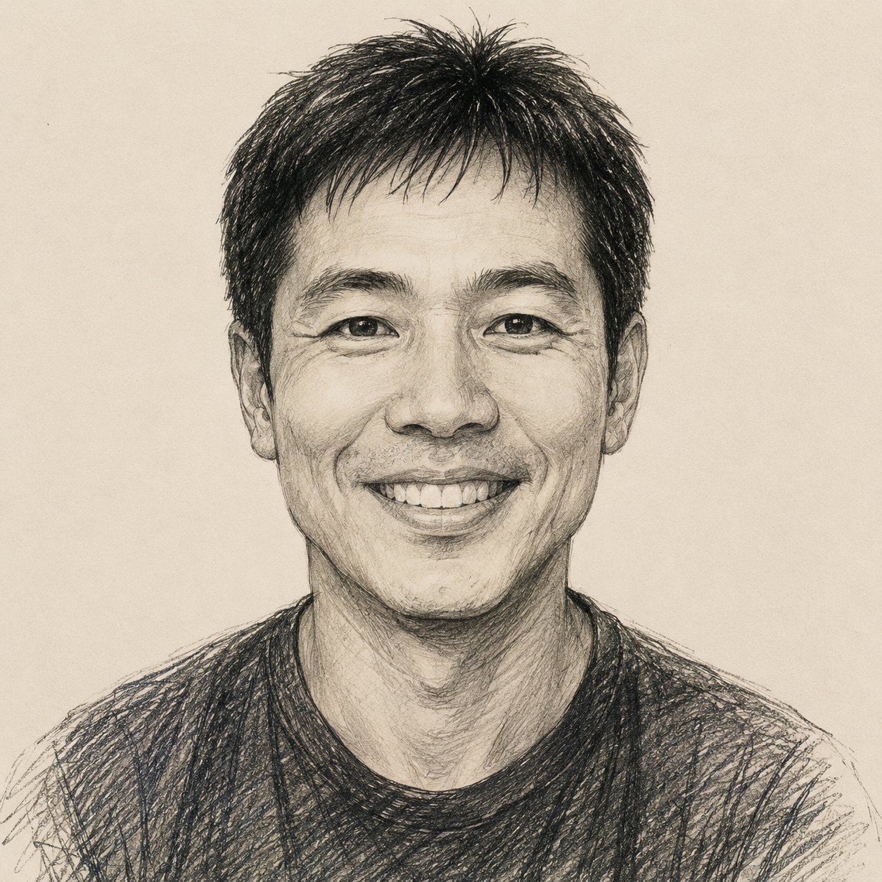 Dr. Roll (Sarawut Sinpichai) founder sketch portrait.